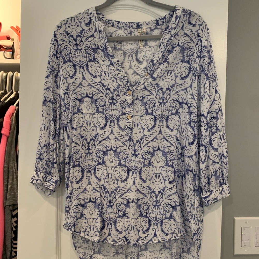 Womans tunic paisley tunic blouse cover up